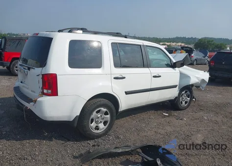 2014 Honda Pilot Lx from USA, damaged, VIN 5FNYF4H26EB049632
